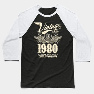 40th birthday gifts for men and women 1980 gift 40 years old Baseball T-Shirt